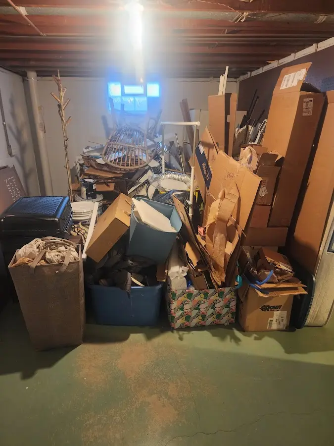 Roll-off dumpster container at job site for Concrete Dumpster Rental in Middleburg